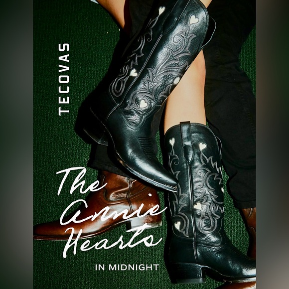 Tecovas Midnight Hearts Cowhide boots - Picture 3 of 8